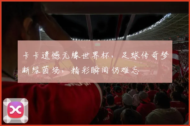 卡卡遗憾无缘世界杯，足球传奇梦断绿茵场，精彩瞬间仍难忘
